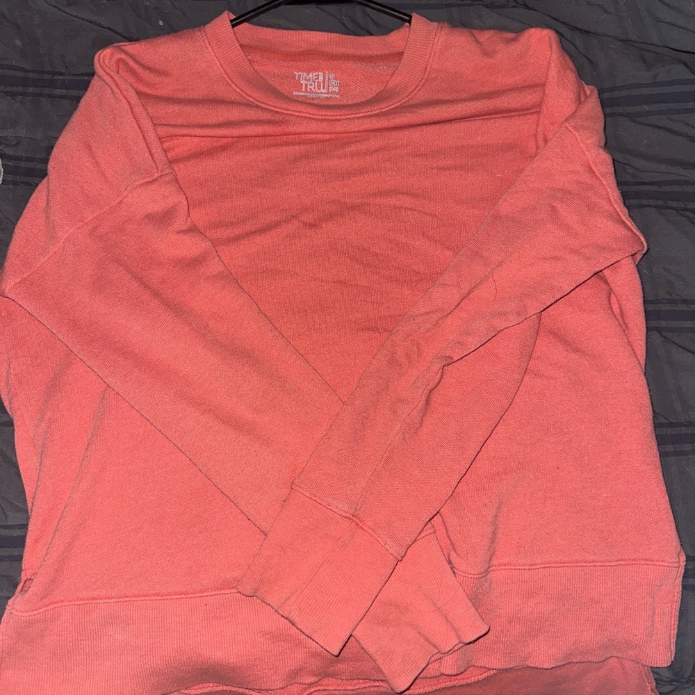 Time and Tru Pink Crewneck Sweater